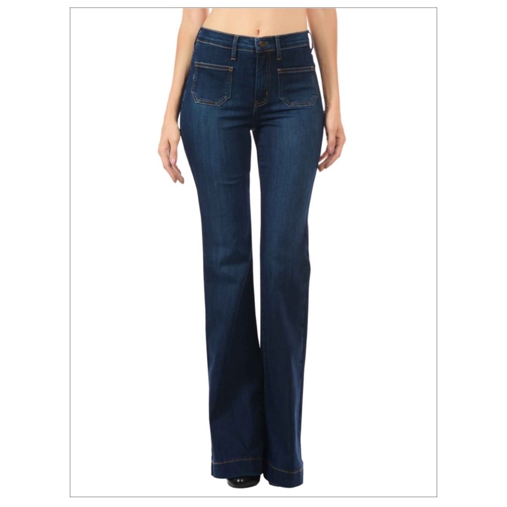 Angry rabbit flare jeans.